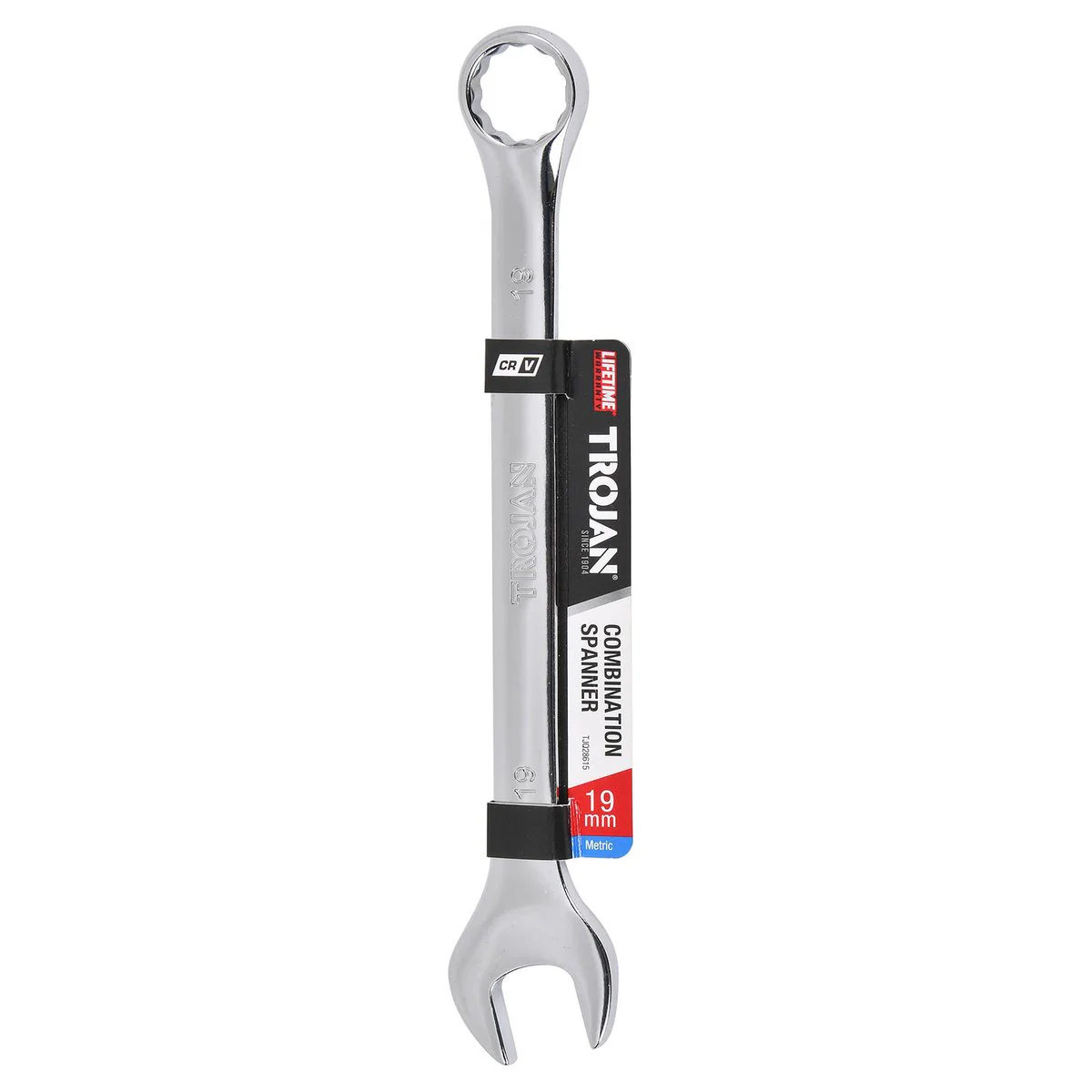 Trojan 19mm Combination Spanner - Polished Chrome Vanadium - High Torque - Image 2