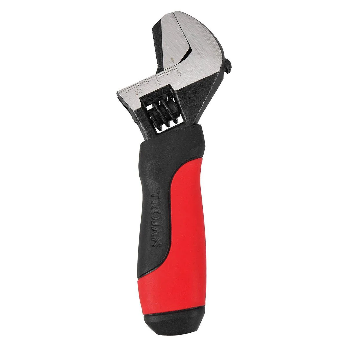 Trojan 2 in 1 Stubby Wrench - Adjustable & Pipe Wrench - 150mm x 50mm x 200mm - Durable Chrome Vanadium Steel - Ergonomic Anti-Slip Handle