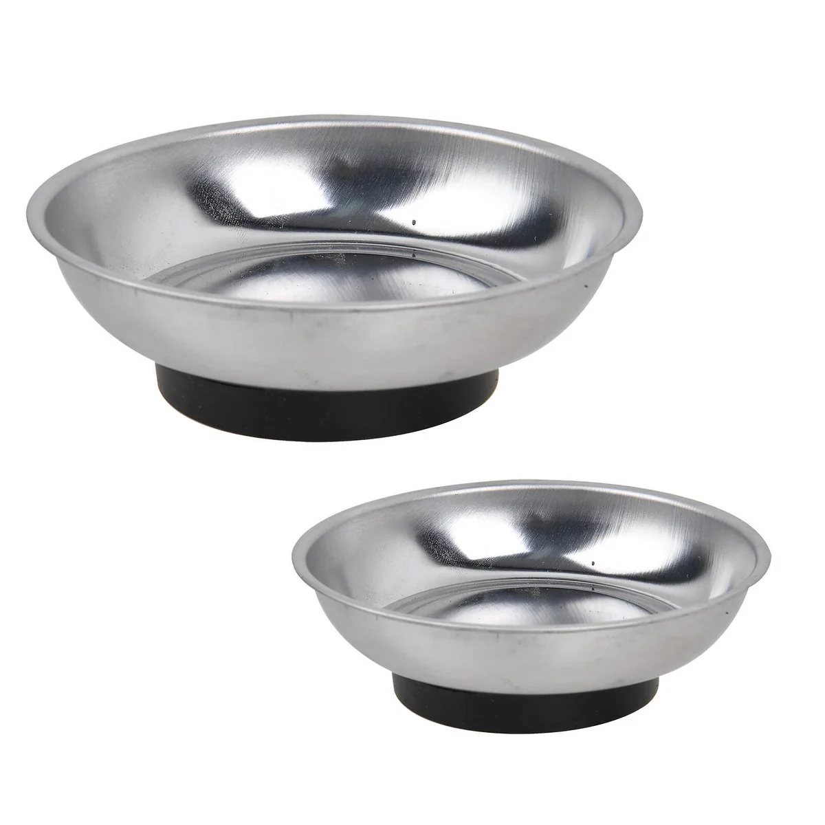 Trojan 2 Piece Magnetic Tray Set - 150mm - Stainless Steel - Organise Small Parts