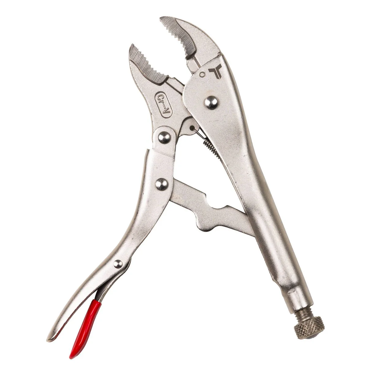 Trojan 250mm Locking Pliers - Chrome Vanadium Steel - Red and Black - Image 3