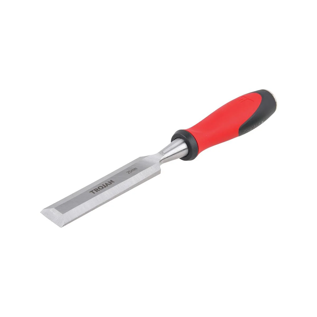 Trojan 25mm Wood Chisel - Full Tang Blade - Metal Striking Cap - Lifetime Warranty