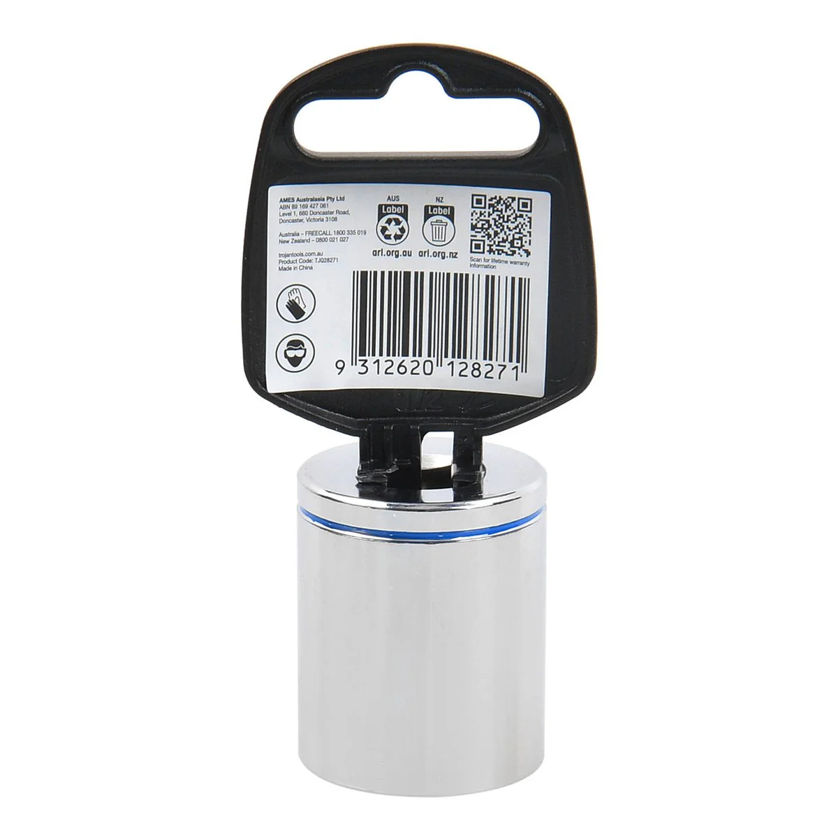 Trojan 27mm Socket 1/2" Drive - Chrome Vanadium - Durable - 12-Point Design - Image 3