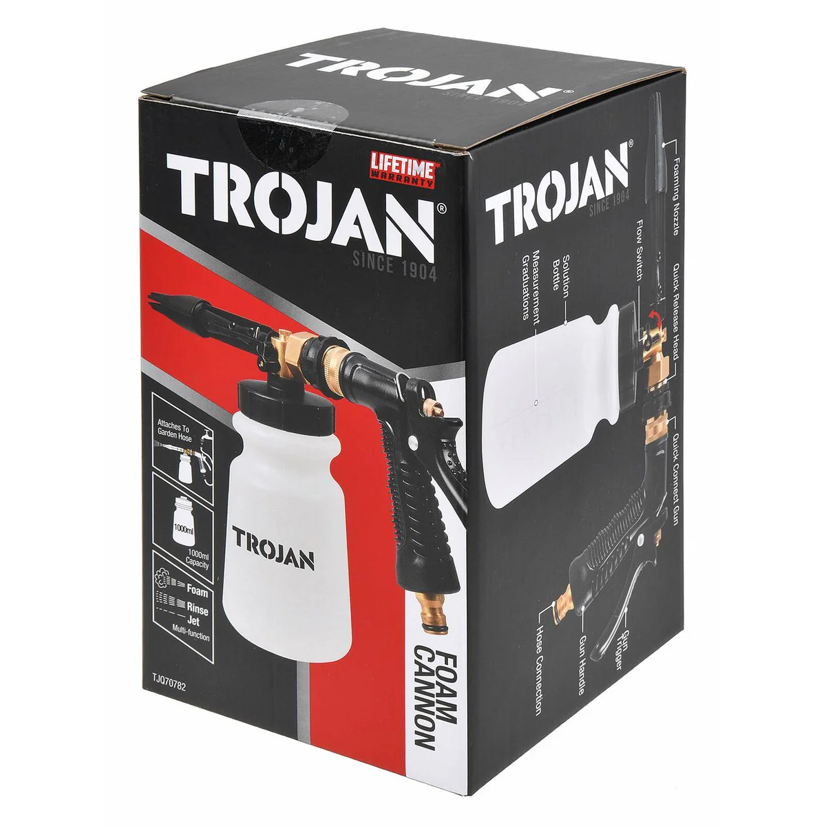 Trojan 3 in 1 Foam Cannon - 1000ml - Multi-Functional Car Cleaning Tool - Image 3
