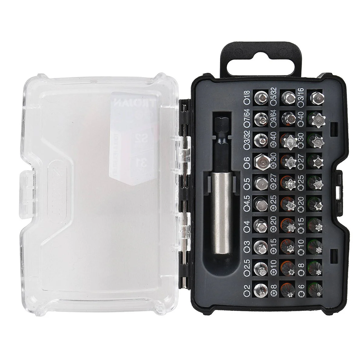 Trojan 31 Piece Torx and Hex Key Set - 60mm Extension Bar - Metric & Imperial - Image 3