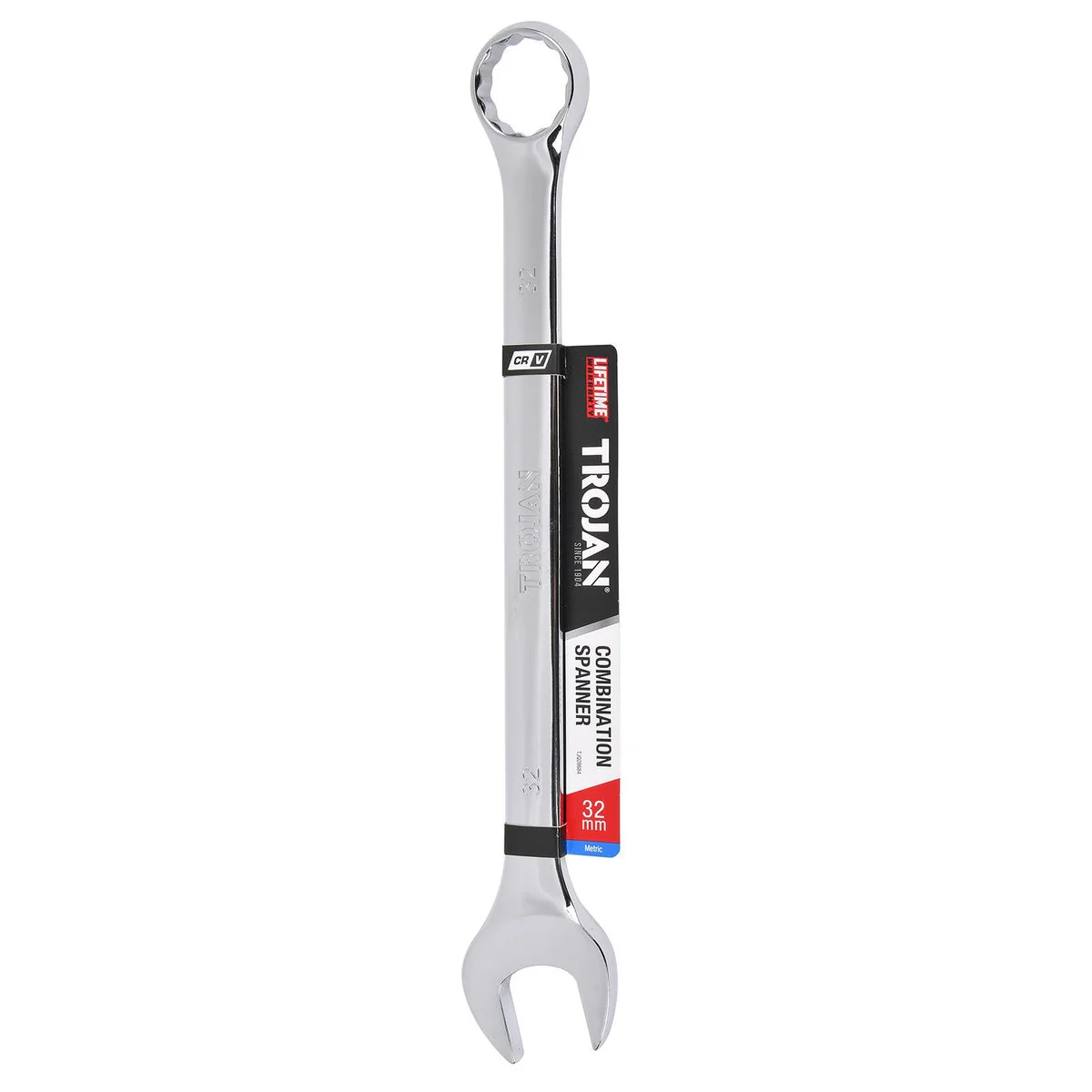 Trojan 32mm Combination Spanner - Polished Chrome Vanadium - High Torque - Image 2