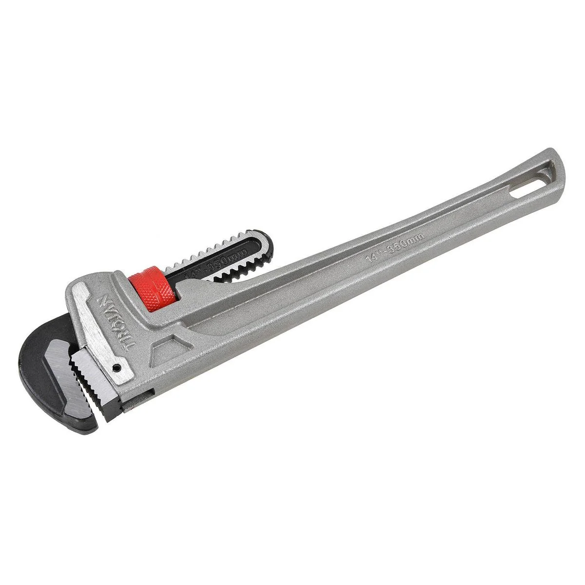 Trojan 350mm Aluminium Pipe Wrench - Lightweight - Drop Forged Jaws - 55mm Capacity