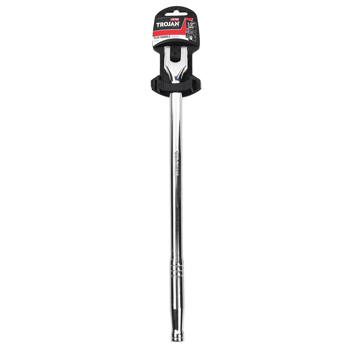 Trojan 380mm Breaking Bar 1/2 Drive - Flexible Angle Handle - Chrome - Image 3