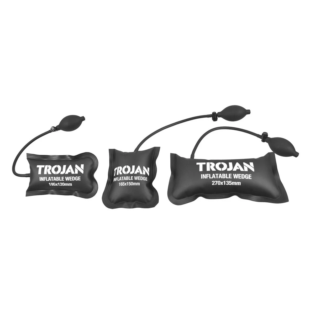 Trojan 4 Piece Inflatable Wedge Set - 150kg Capacity - 2.6-80mm Range - Image 3