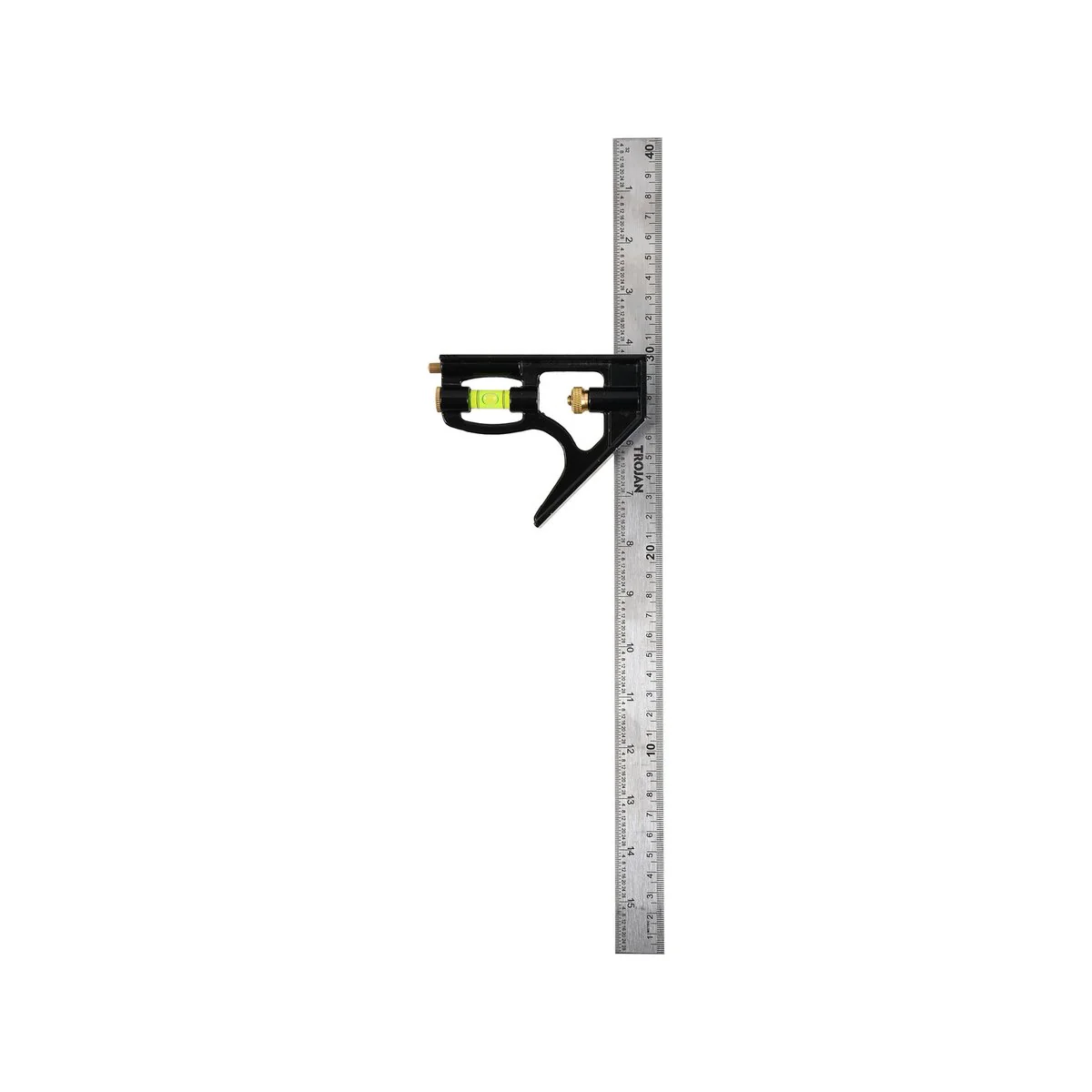 Trojan 400mm Stainless Steel Combination Square - Precision Tool - Durable - Image 2