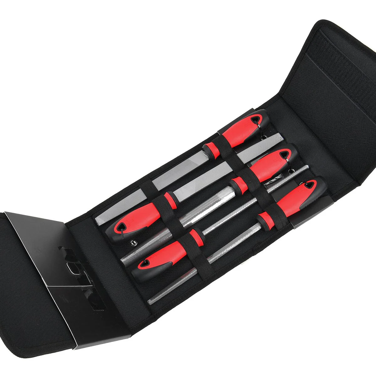 Trojan 5 Piece File Set - 200mm - Hardened Steel - Ergonomic Grip - Wood & Metal - Image 3