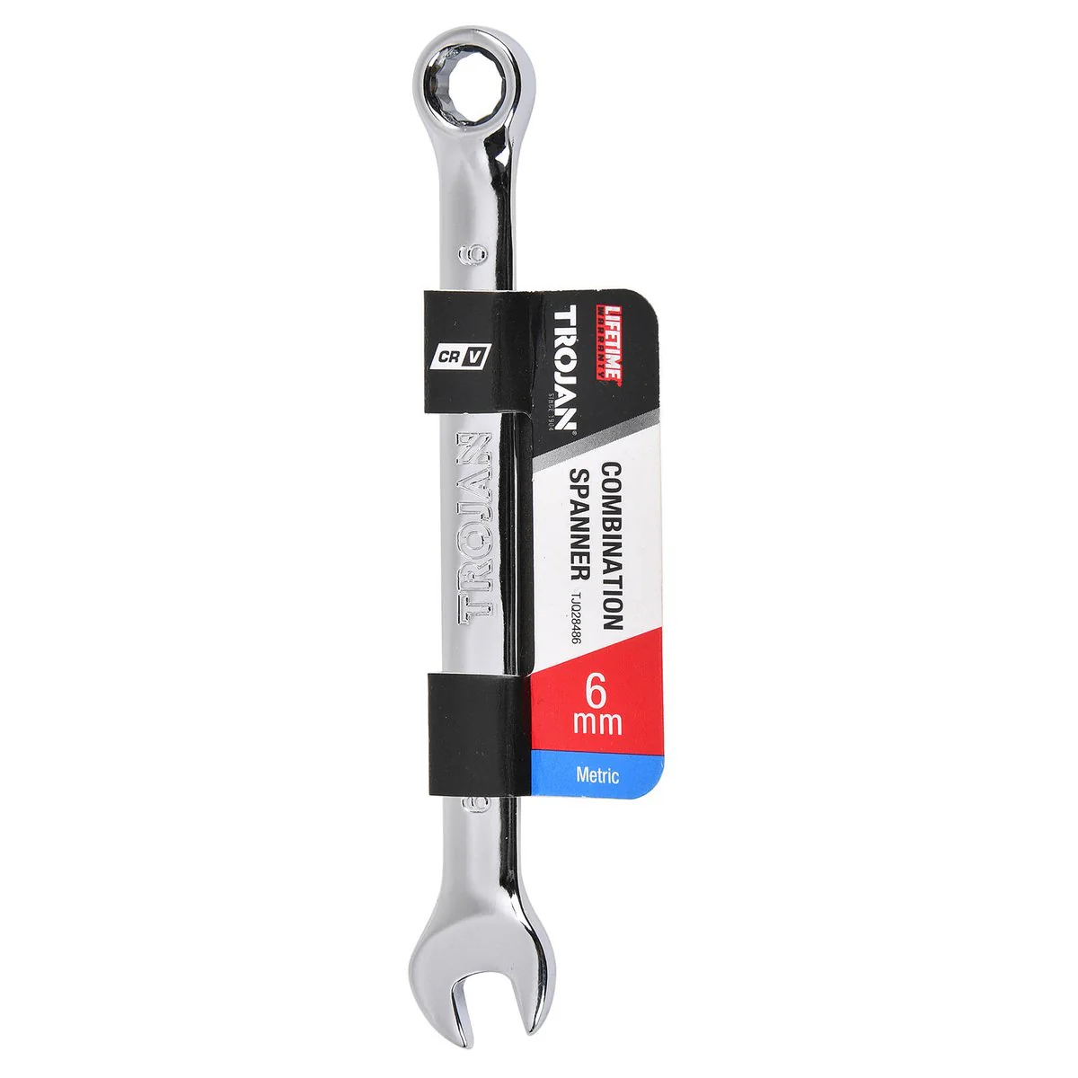 Trojan 6mm Combination Spanner - Polished Chrome Vanadium - High Torque - Image 2