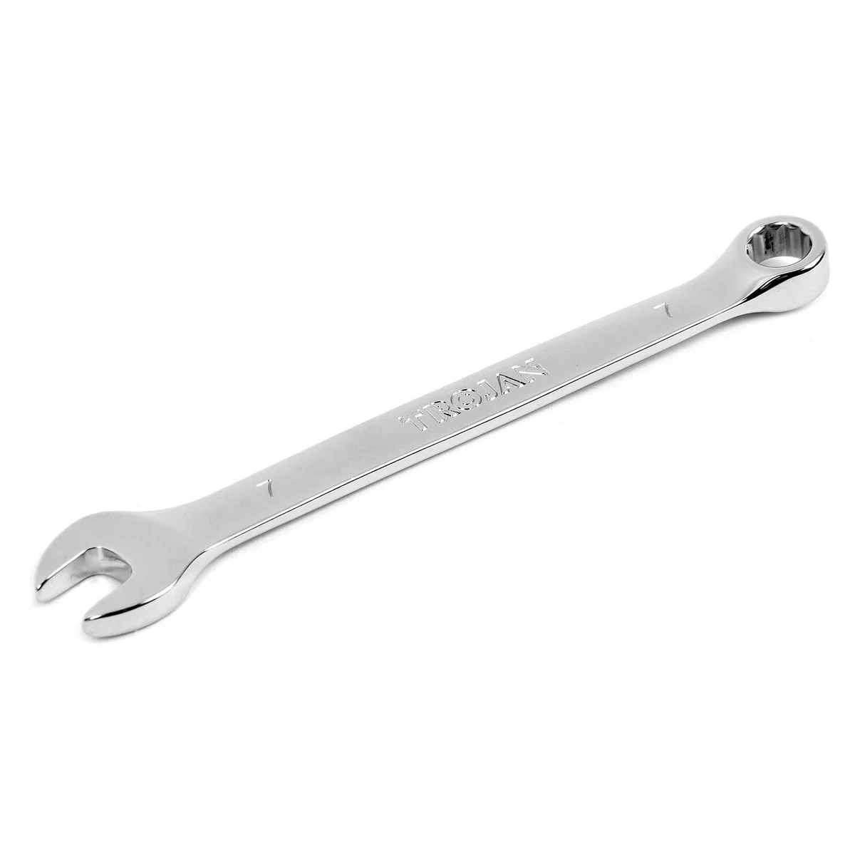 Trojan 7mm Combination Spanner - Polished Chrome Vanadium - Durable Tool