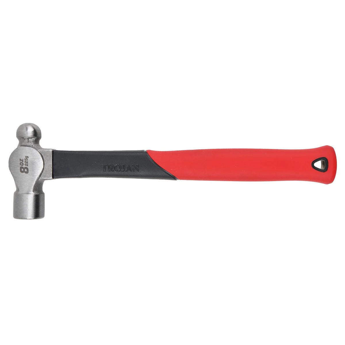 Trojan 8oz Fibreglass Ball Pein Hammer - 225g - Durable Steel Head