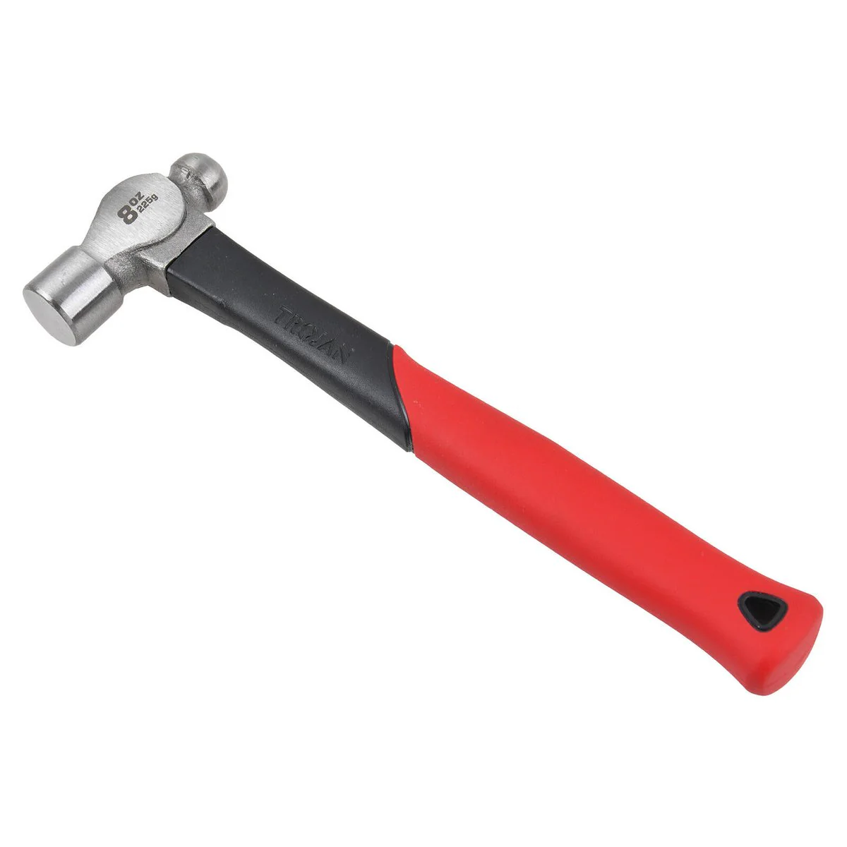 Trojan 8oz Fibreglass Ball Pein Hammer - 225g - Durable Steel Head - Image 2