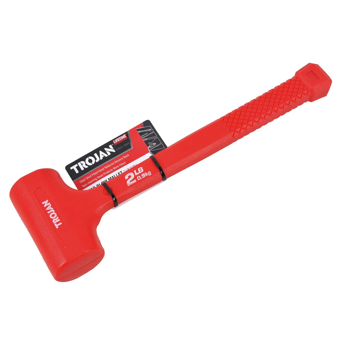 Trojan Deadblow Hammer - 32oz 2lb - Non-Marring - Durable Steel Handle - Image 3