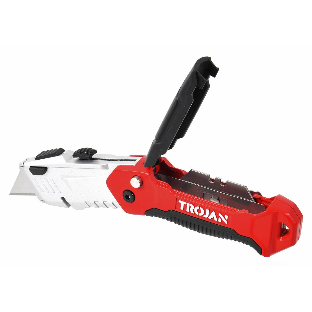 Trojan Folding Retractable Knife - Zinc Alloy - 210mm x 18.8mm x 13.5mm - Durable Utility Tool - Image 3