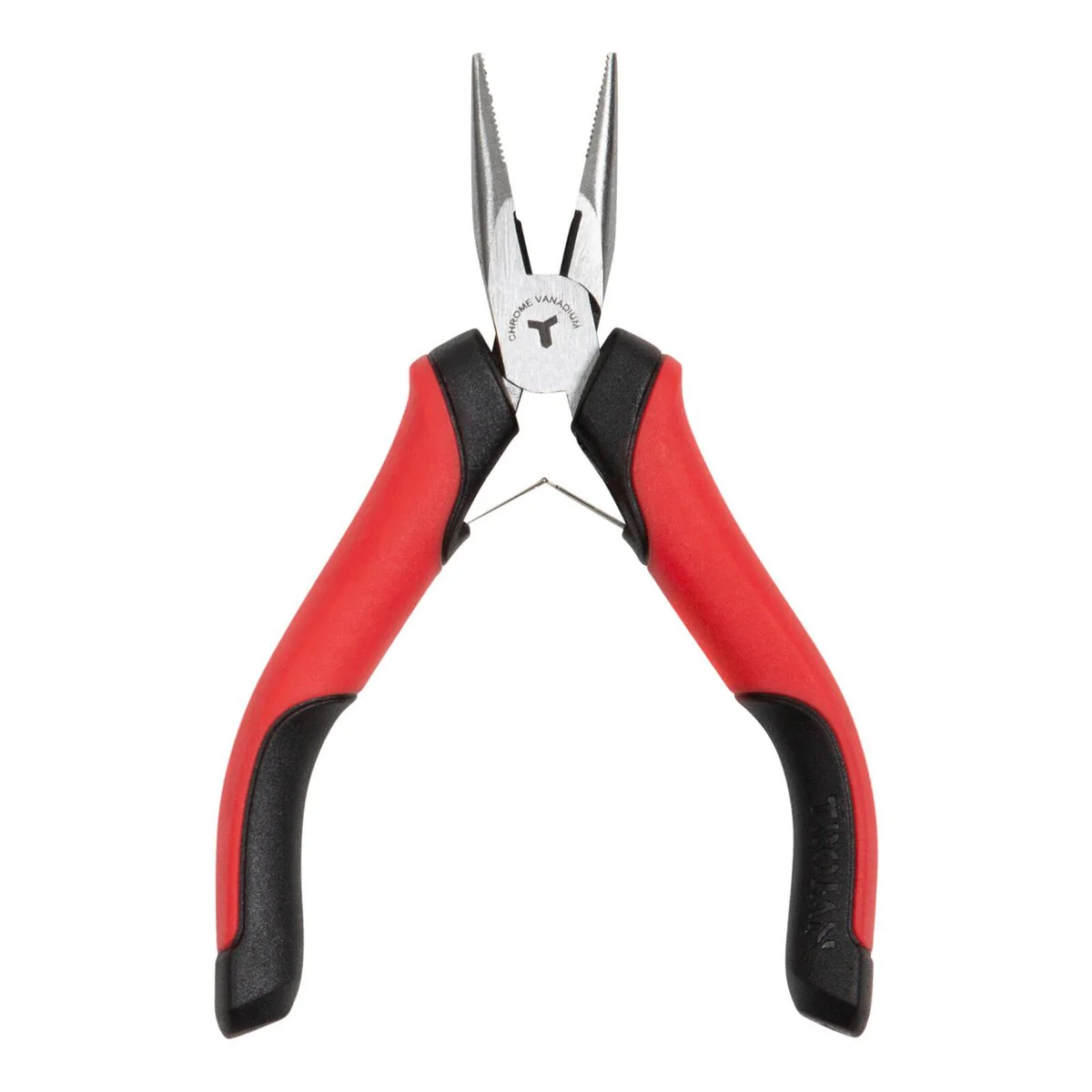 Trojan Mini Long Nose Plier - Chrome Vanadium - 56mm x 125mm - Red and Black - Image 2