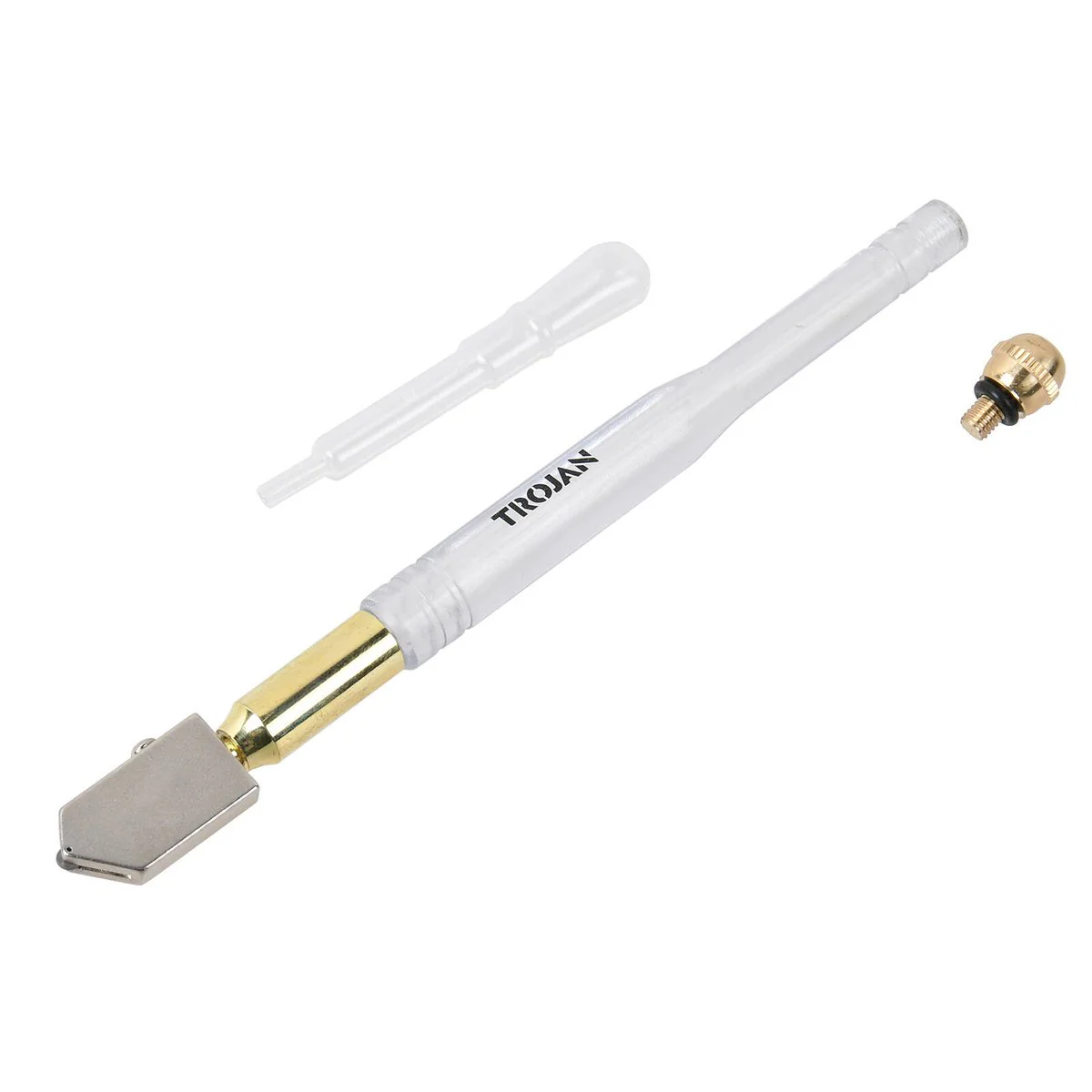 Trojan Oil Filled Glass Cutter - Tungsten Carbide Wheel - 2-12mm Thickness