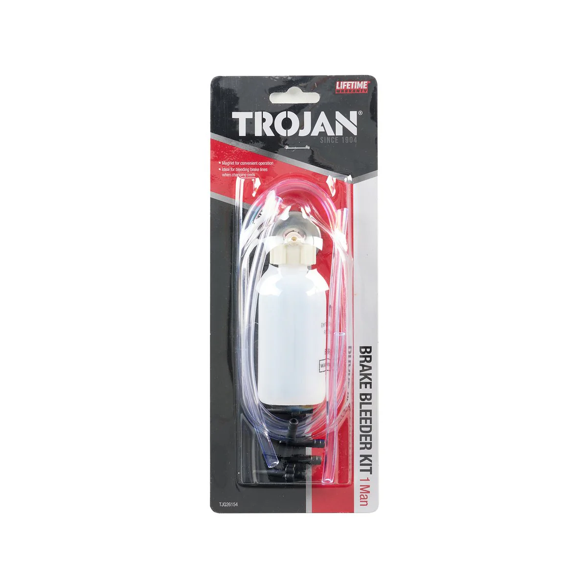 Trojan One Person Brake Bleeder Kit - 95mm x 50mm x 245mm - Compact Design - Image 2