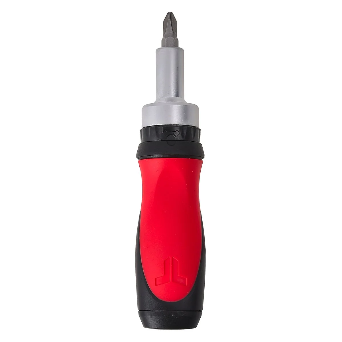 Trojan 6 in 1 Ratchet Screwdriver Stubby - Red and Black - 75mm x 40mm x 190mm - Image 2
