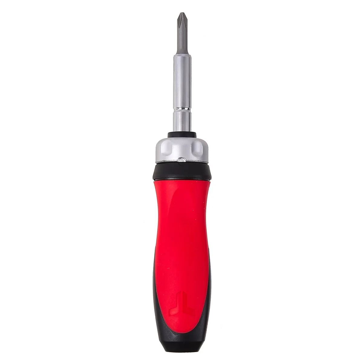Trojan 6 in 1 Ratcheting Screwdriver - Ergonomic Handle - Red and Black - TJQ0136 - Image 2