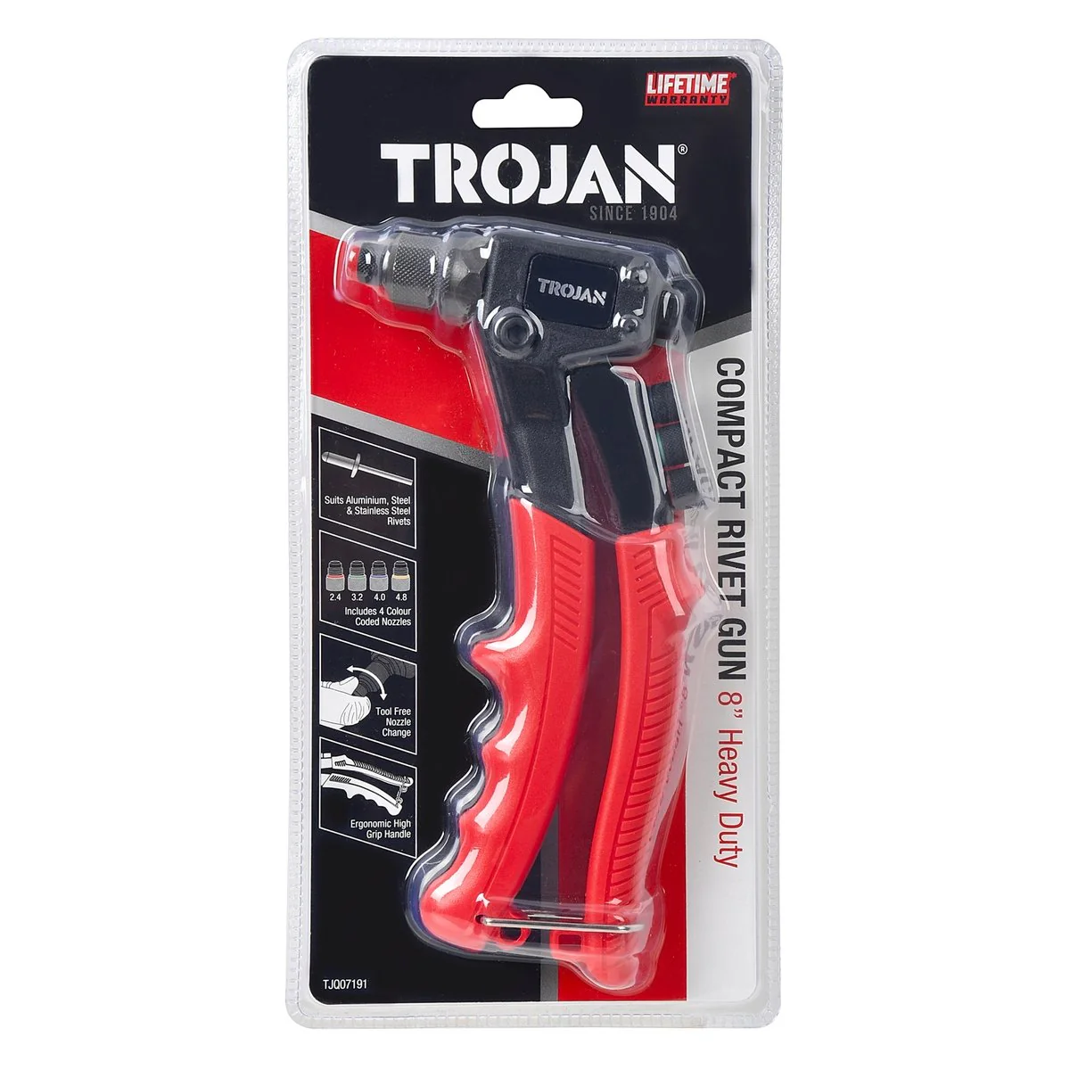 Trojan Rivet Gun - 8 Inch - Aluminium/Steel/Stainless Steel - DIY Use - Image 4