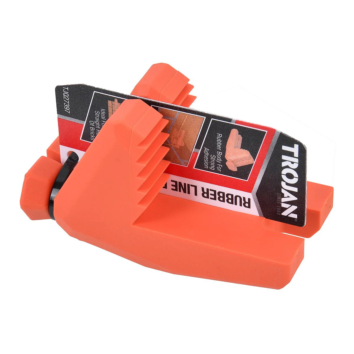 Trojan Rubber Line Block - Brick Alignment Tool - 33mm x 44mm x 75mm - Fluoro Orange - Image 3