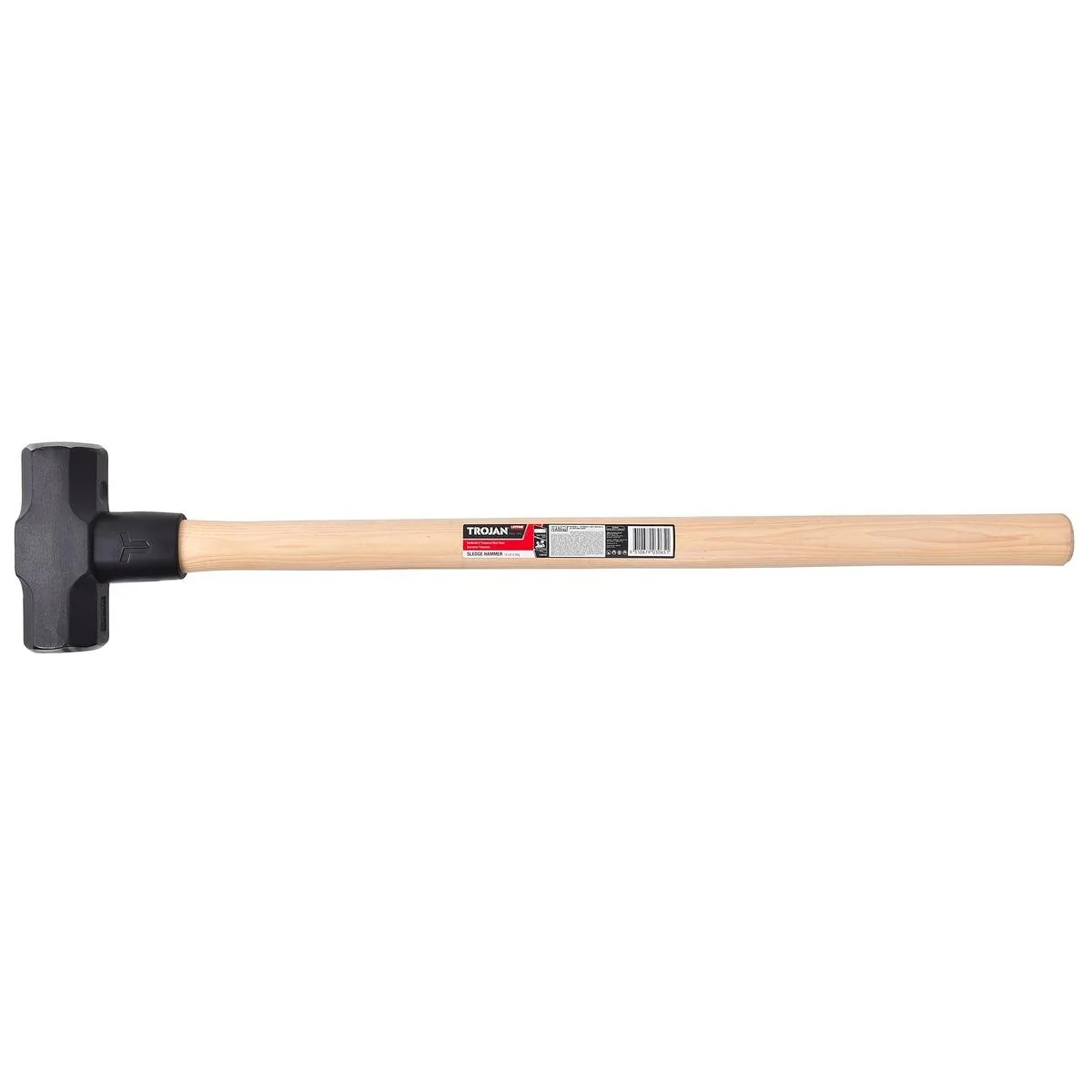Trojan 10lb Sledge Hammer - Carbon Steel Head - Hickory Handle - 4.5kg