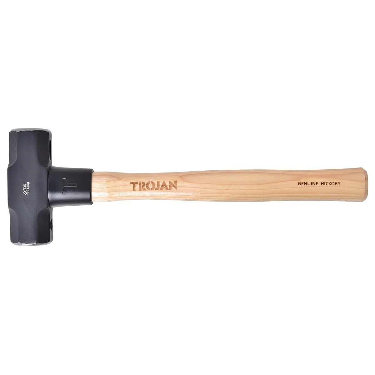 Trojan 4lb Timber Sledge Hammer - 2.25kg - Hickory Handle - Durable Steel - Image 4
