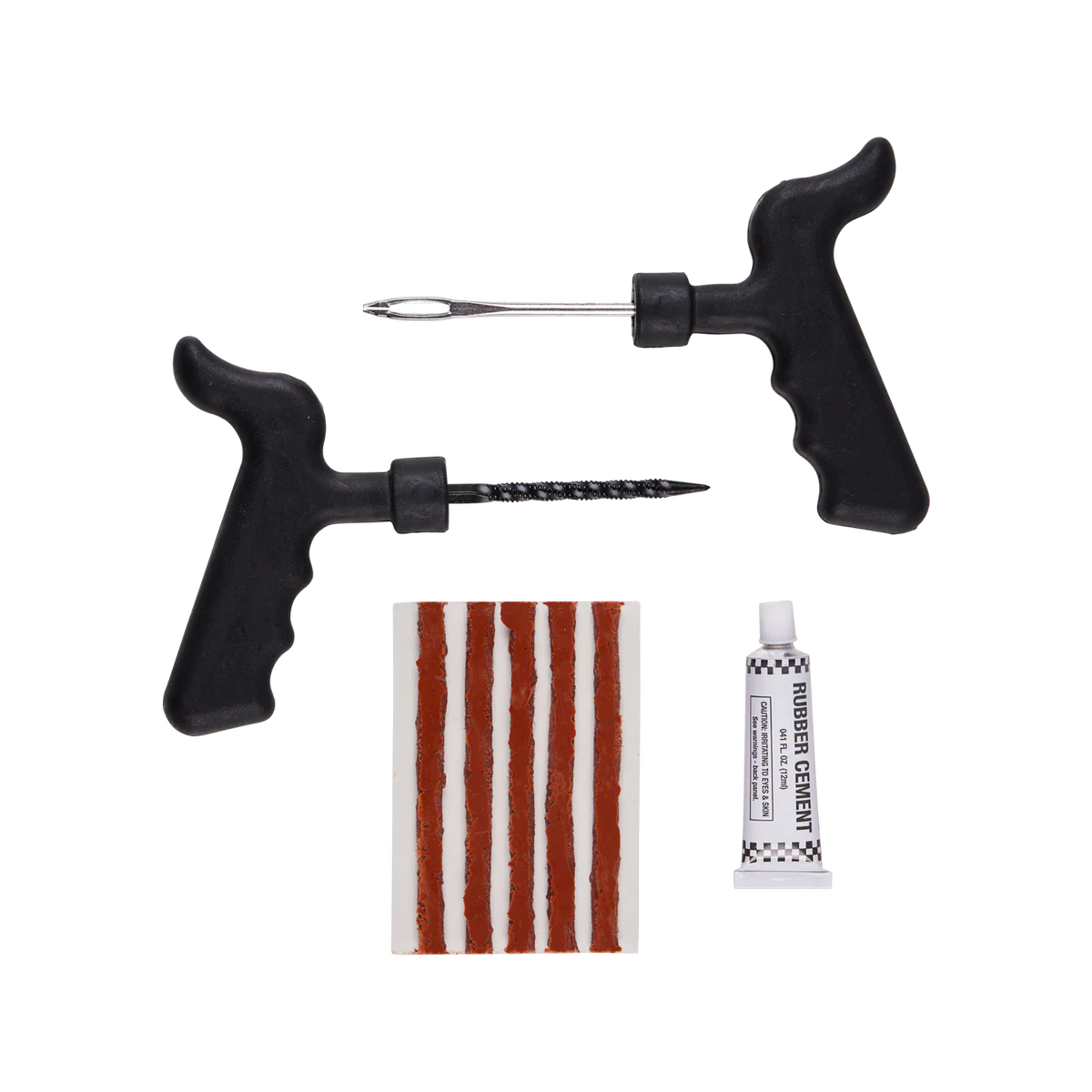 Trojan Tyre Repair Kit - 5 Tyre Plugs - Tubeless Tyre Repair - Compact Design