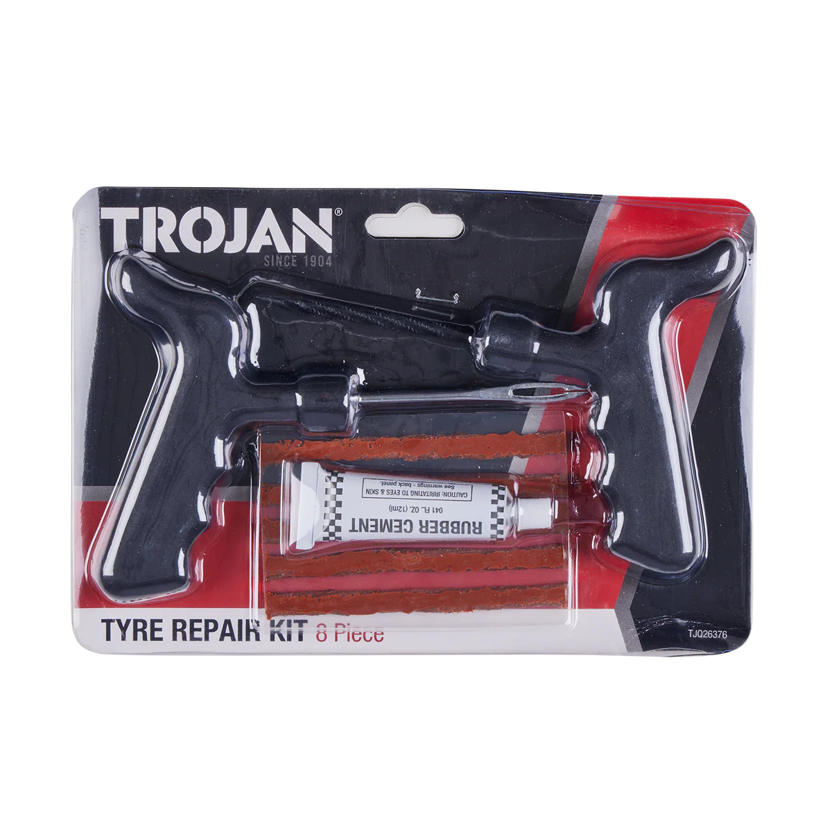 Trojan Tyre Repair Kit - 5 Tyre Plugs - Tubeless Tyre Repair - Compact Design - Image 2