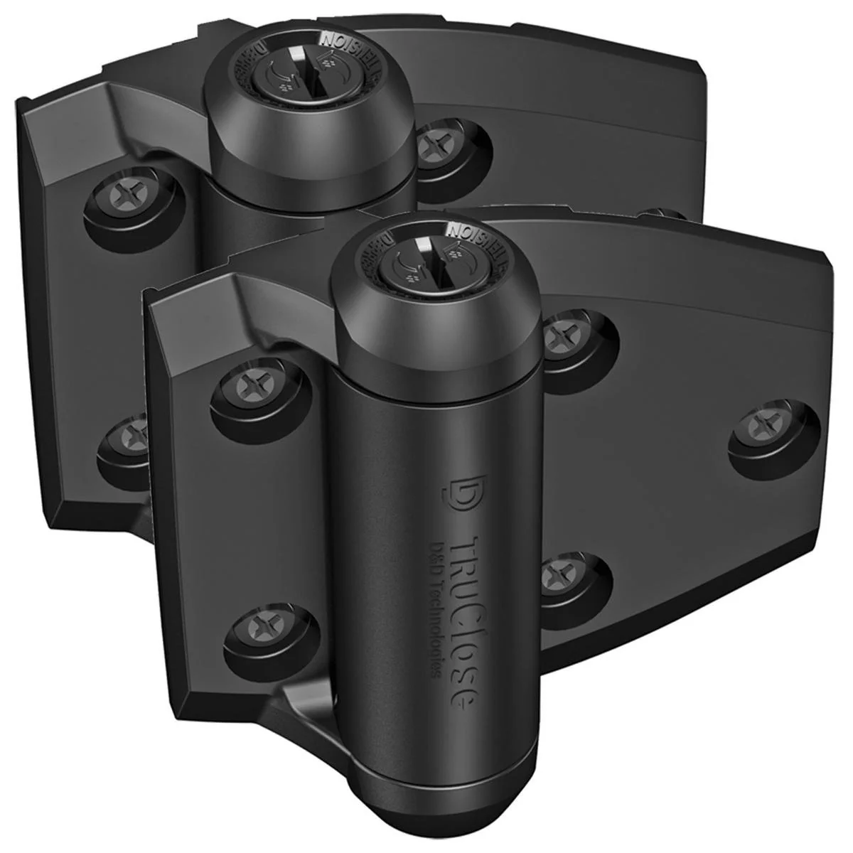 TruClose Self Closing Safety Gate Hinges - Adjustable - Black - Durable