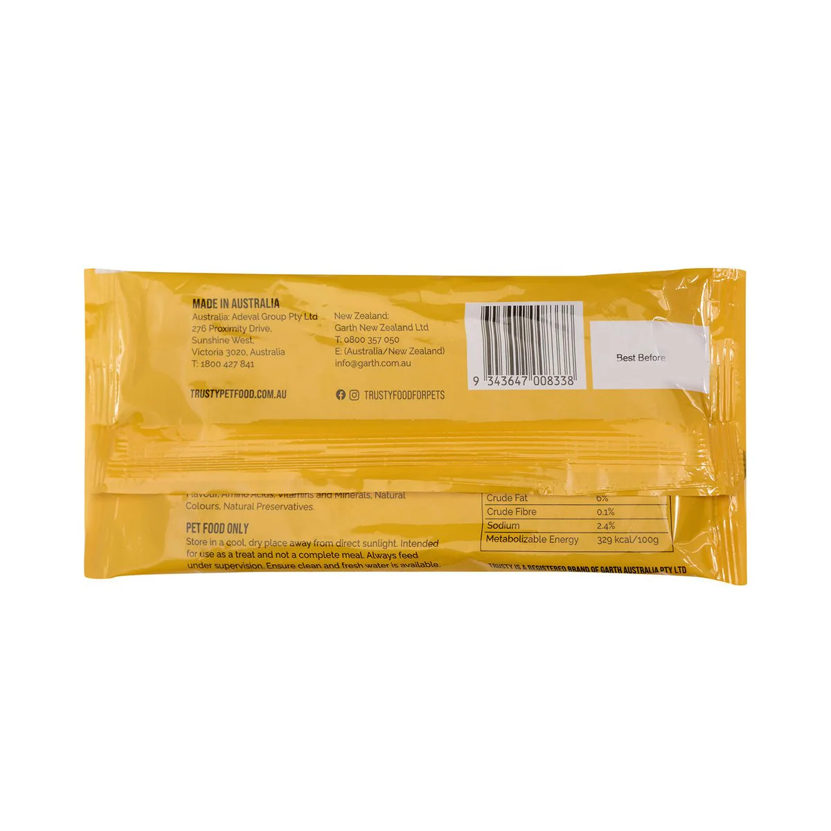 Trusty Peanut Butter Flavour King Biscuit Dog Treats - 1 Piece - 200mm x 90mm - Dental Care - Image 2