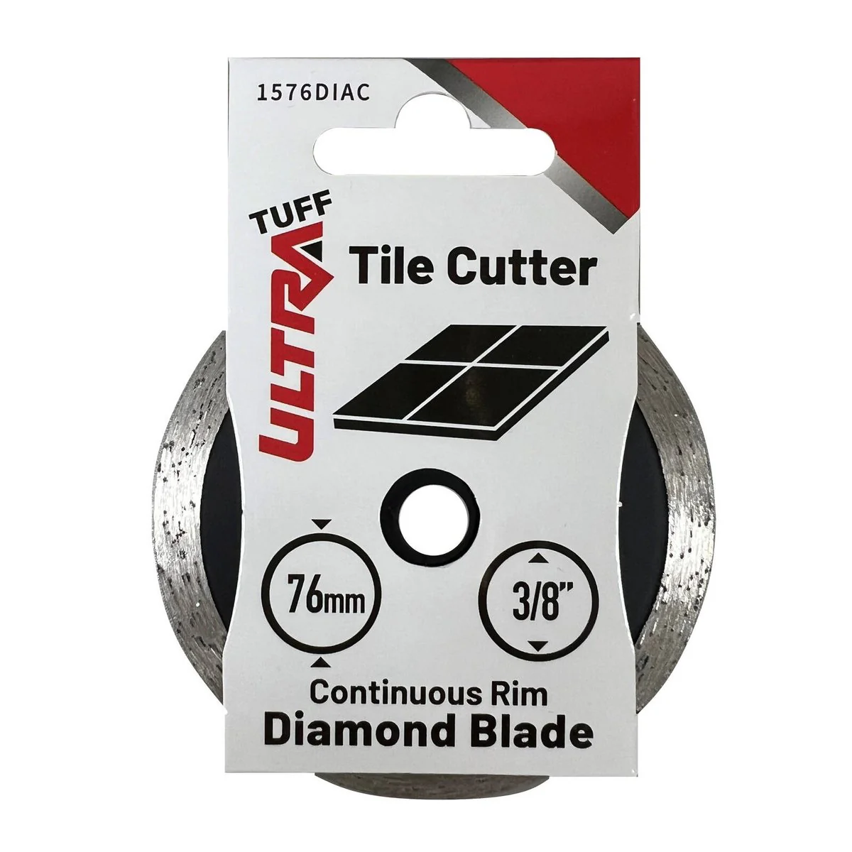Ultra Tuff Diamond Blade - Continuous Rim - 76mm - For Tiles & Ceramics