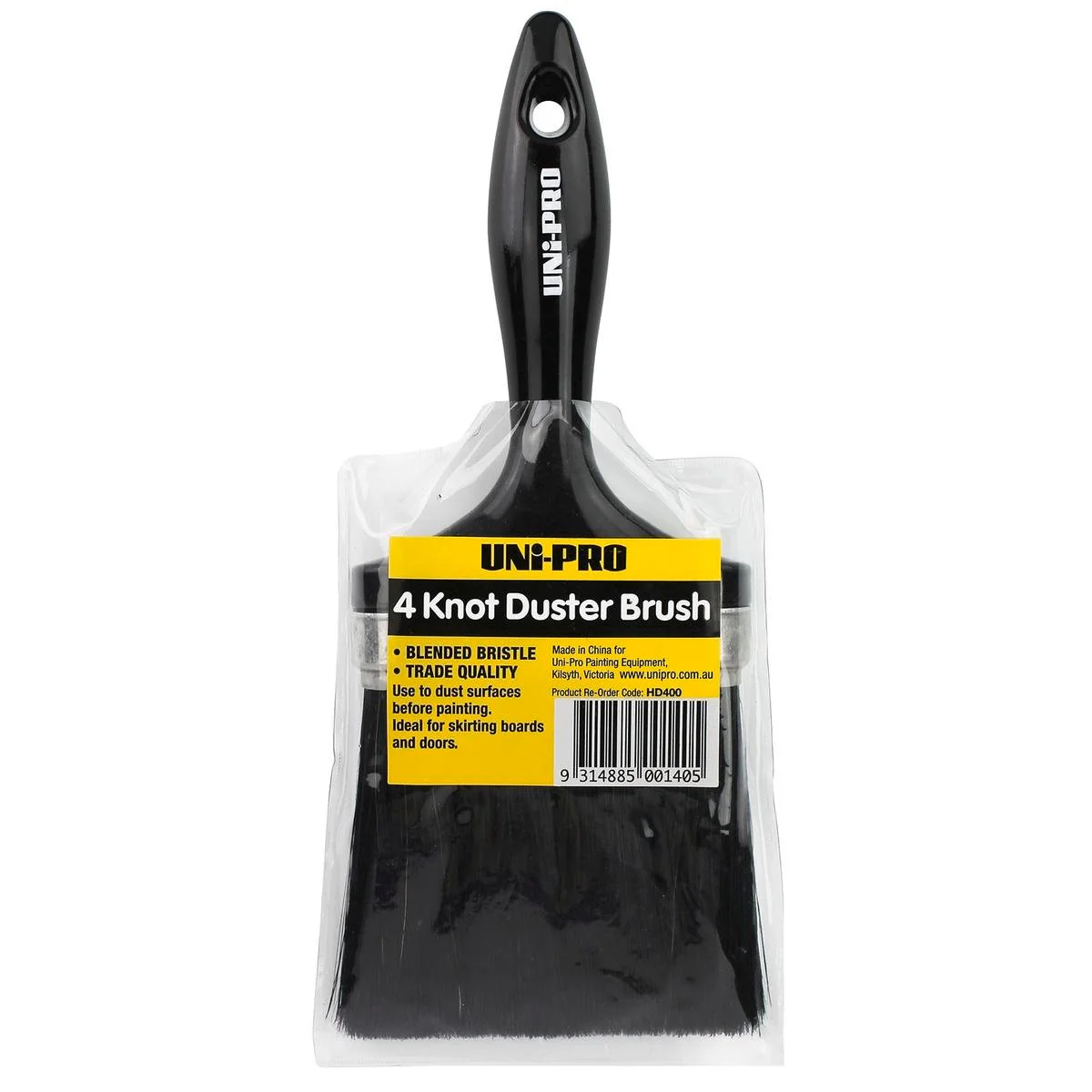 Uni Pro Duster Brush - 100mm Blended Bristle - Ideal For Dusting