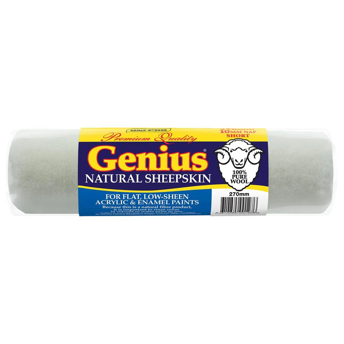 Uni Pro Genius Sheepskin Roller Cover 270mm 10mm Nap Superior Paint Pick Up