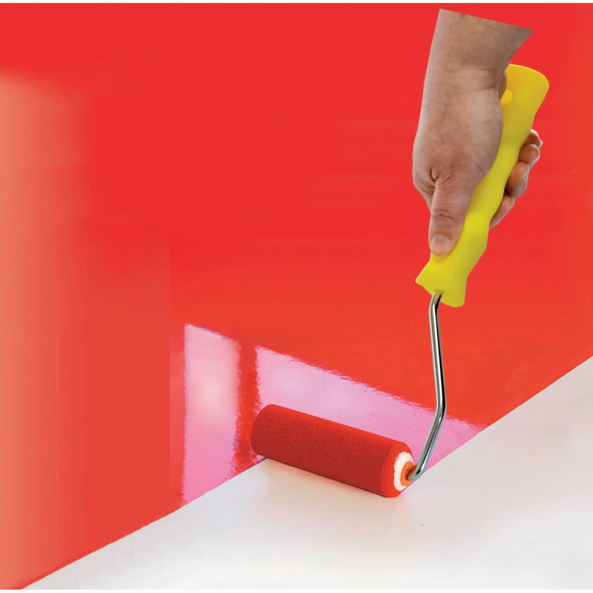 Uni Pro Mini Roller Set - 100mm x 9mm - High Density Foam - Smooth Surfaces - Image 2