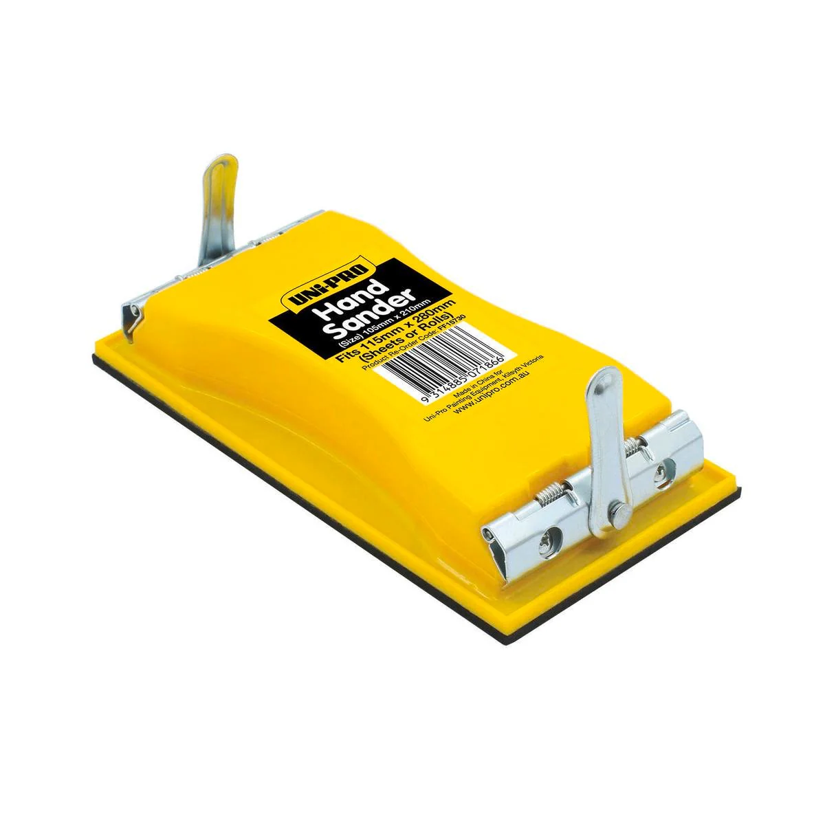 UNi-PRO Plastic Sander - 115 x 250mm - Plastic - Comfortable Grip