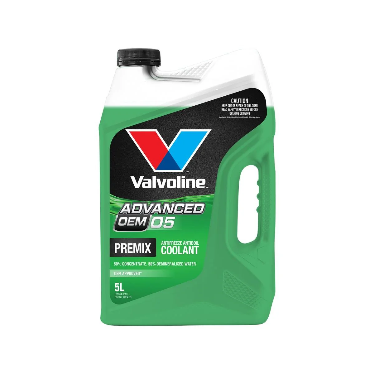 Valvoline 5L OEM Advanced 05 Coolant - Ethylene Glycol - Long-lasting Protection