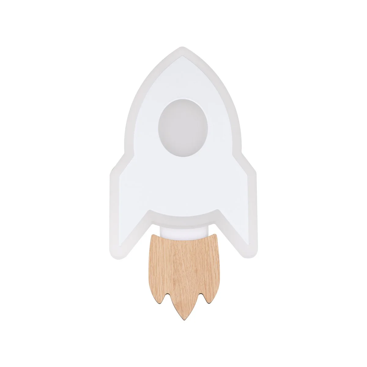 Verve Bailey Rocket LED Wall Light - Kids Room - 125mm x 240mm - Soft Glow
