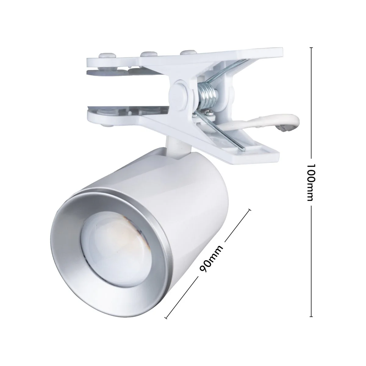 Verve Design 420lm LED Clip Lamp - 6W - Adjustable Shade - Rose Gold - Image 4