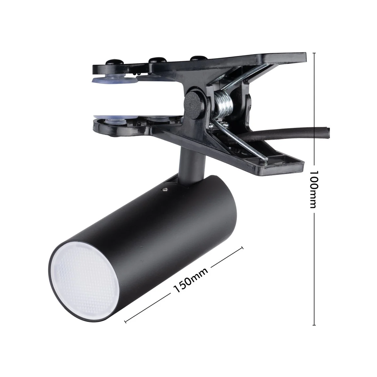 Verve Design Cody Clip Lamp 4.5W LED 145mm x 90mm x 130mm Black - Adjustable Shade - Image 5