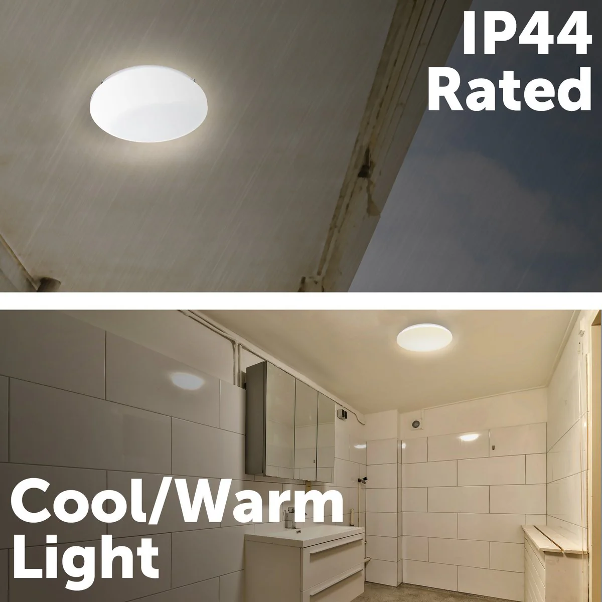 Verve Design 22W Smart LED Charlie Ceiling Light - 345mm - White - Image 4