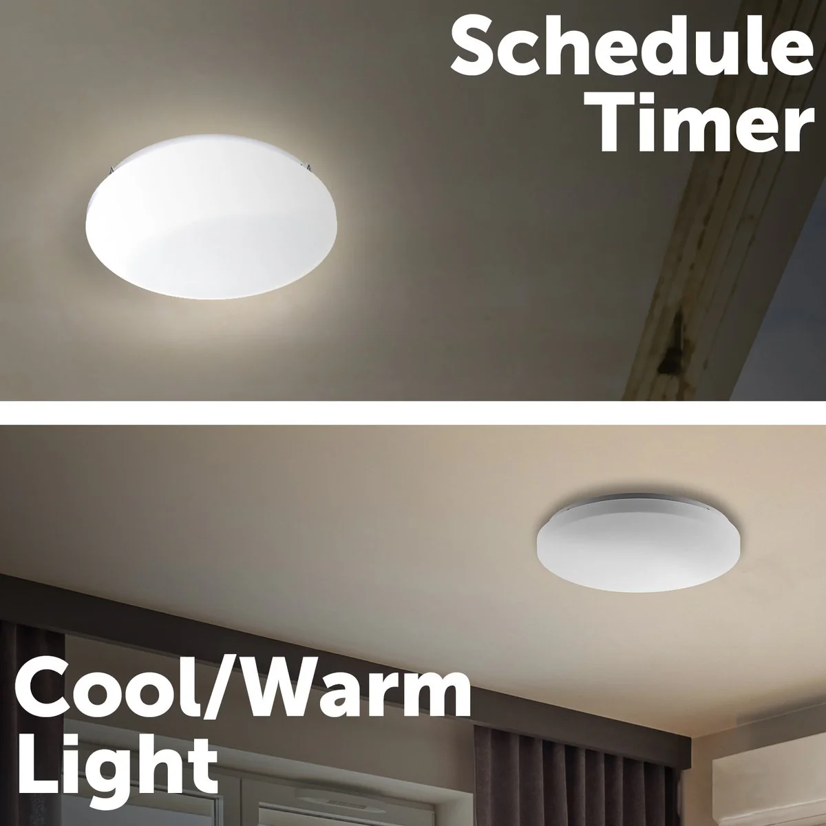 Verve Design 36W Smart LED Hana Ceiling Light 480mm - White - Image 4