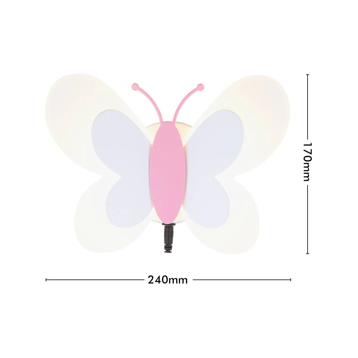 Verve Harper Butterfly Wall Light - LED - 170mm x 240mm - Easy Install - Image 5