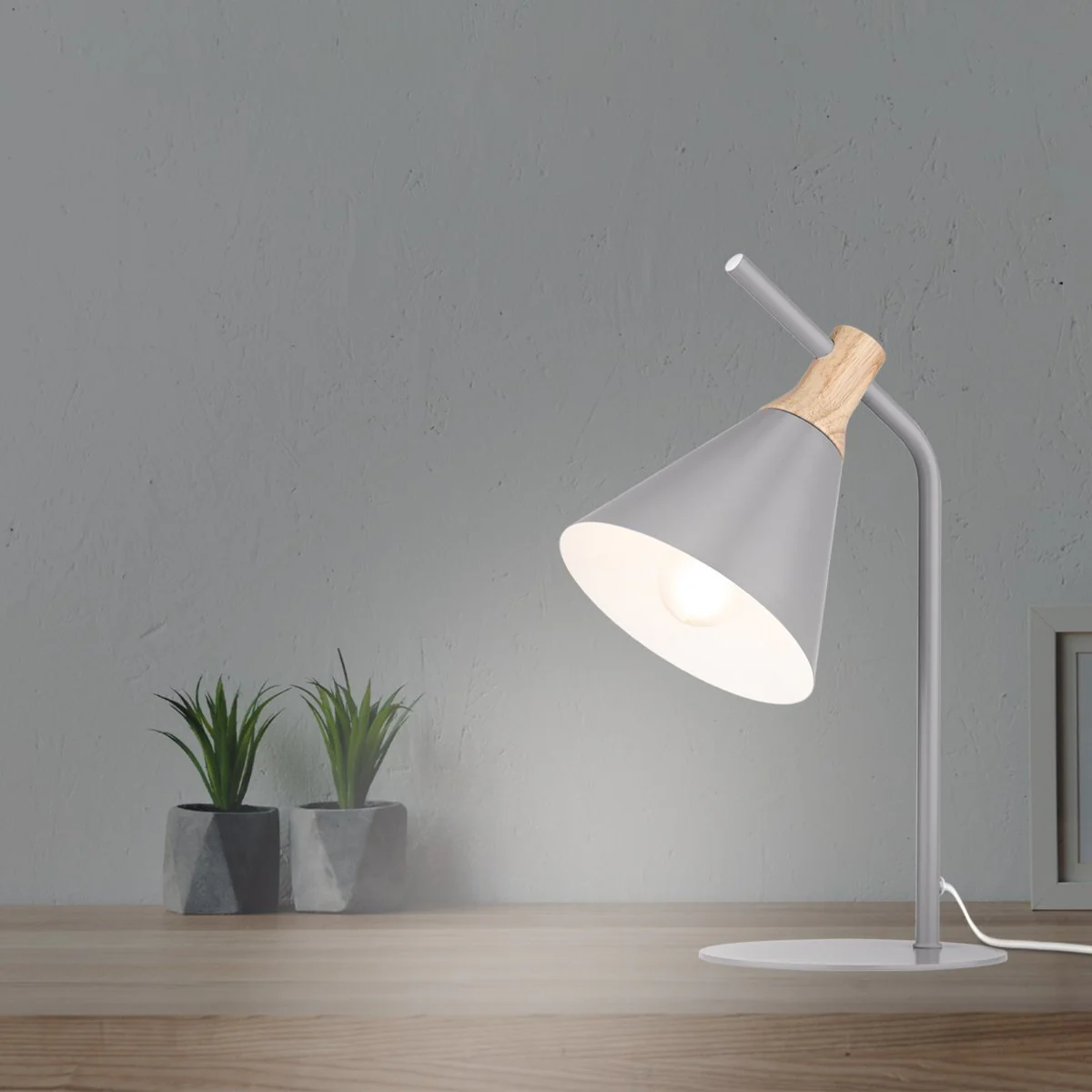 Verve Silver Birch Alston Task Lamp - 150mm x 350mm - Metal Shade - Indoor Use - Image 4