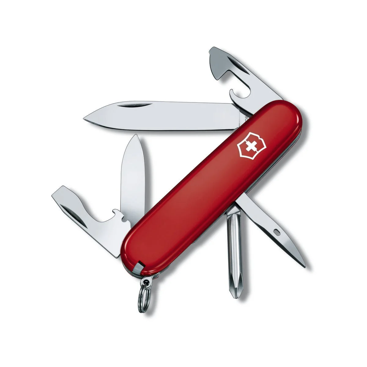 Victorinox Tinker Pocket Knife - Stainless Steel - Red - 60mm Blade Length