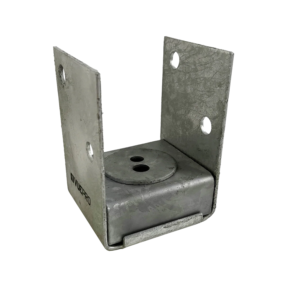 Vuepro Bolt Down Post Support - 90mm - Galvanised - Durable Connection