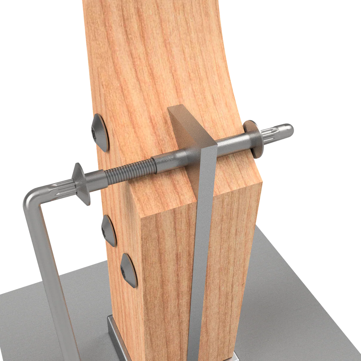Vuepro M16 Concealed Thread Bolt 2 Pack - 150mm x 230mm - Strong & Easy Install - Image 3