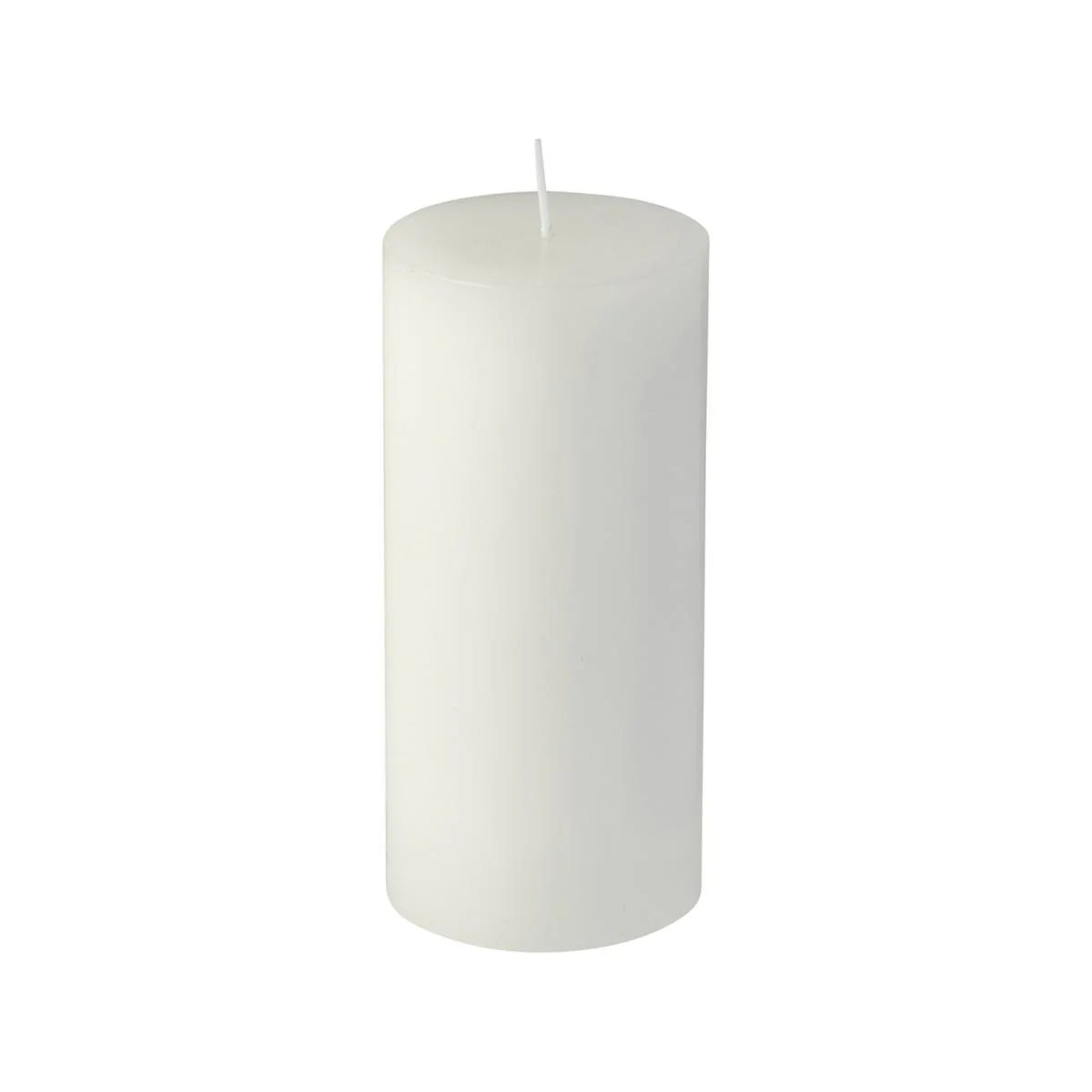 Waxworks 15cm White Citronella Pillar Candle - 40 Hour Burn Time - Mosquito Repellent